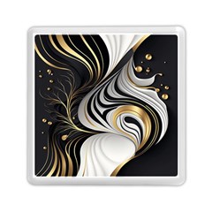 Pattern Gold Marble Memory Card Reader (square) by Vaneshop