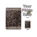 Zebra Abstract Background Playing Cards 54 Designs (Mini) Front - SpadeQ