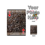Zebra Abstract Background Playing Cards 54 Designs (Mini) Front - Heart3
