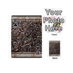 Zebra Abstract Background Playing Cards 54 Designs (Mini) Front - Club10