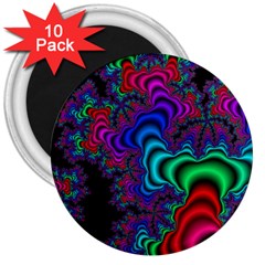Abstract Piece Color 3  Magnets (10 Pack)  by Vaneshop