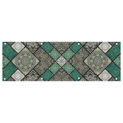 Mandala Decoration Flora Floral Flower Banner And Sign 9  X 3  by Vaneshop
