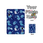 Cat Spacesuit Space Suit Astronaut Pattern Playing Cards 54 Designs (Mini) Front - Spade5