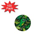 Dino Kawaii 1  Mini Buttons (100 pack)  Front