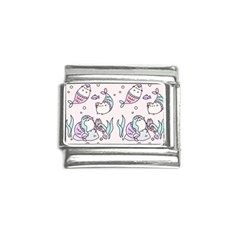 Cartoon Cat Cute Animal Design Drawing Illustration Kawaii Italian Charm (9mm) by Grandong