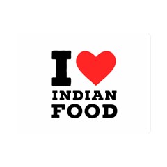 I Love Indian Food Premium Plush Fleece Blanket (mini) by ilovewhateva