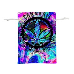 Cannabis Psychedelic Lightweight Drawstring Pouch (m) by Cowasu