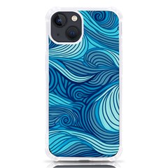 Ocean Waves Sea Abstract Pattern Water Blue Iphone 13 Tpu Uv Print Case by Ndabl3x