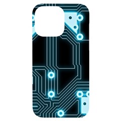 A Completely Seamless Background Design Circuitry Iphone 14 Pro Max Black Uv Print Case by Amaryn4rt