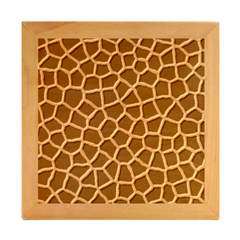 Giraffe Animal Print Skin Fur Wood Photo Frame Cube by Amaryn4rt