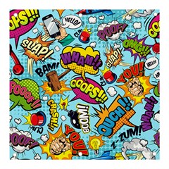 Comic Elements Colorful Seamless Pattern Banner And Sign 3  X 3  by Amaryn4rt