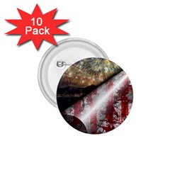 Independence Day Background Abstract Grunge American Flag 1 75  Buttons (10 Pack) by Ravend