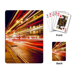 Telephone Box London Night Playing Cards Single Design (rectangle) by Uceng