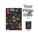 Cartoon-colored-stone-seamless-background-texture-pattern - Playing Cards 54 Designs (Mini) Front - Diamond9