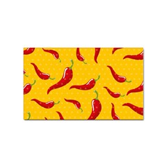 Chili-vegetable-pattern-background Sticker Rectangular (100 Pack) by uniart180623