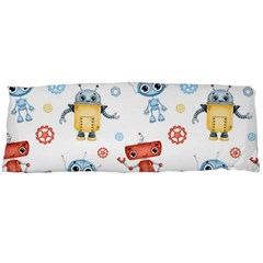 Cute-cartoon-robots-seamless-pattern Body Pillow Case (dakimakura) by uniart180623