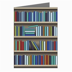 Bookshelf Greeting Cards (pkg Of 8) by uniart180623