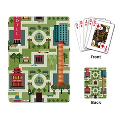 City-seamless-pattern Playing Cards Single Design (rectangle) by uniart180623