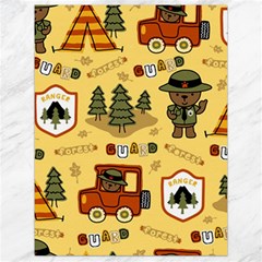 Seamless-pattern-funny-ranger-cartoon Canvas 18  X 24  by uniart180623