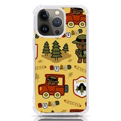 Seamless-pattern-funny-ranger-cartoon Iphone 13 Pro Tpu Uv Print Case by uniart180623