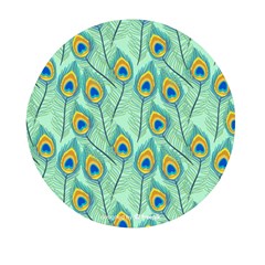 Lovely-peacock-feather-pattern-with-flat-design Mini Round Pill Box (pack Of 3) by uniart180623