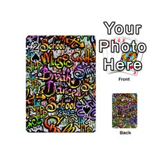 Graffiti-word-seamless-pattern Playing Cards 54 Designs (mini) by uniart180623