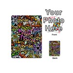Graffiti-word-seamless-pattern Playing Cards 54 Designs (Mini) Front - Spade10