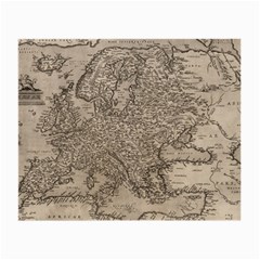 Vintage Map Europe Small Glasses Cloth by uniart180623