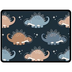 Dino Art Pattern Design Wallpaper Background Fleece Blanket (large) by uniart180623