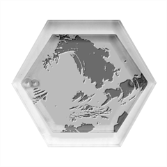 Storm Tsunami Waves Ocean Sea Nautical Nature Hexagon Wood Jewelry Box by uniart180623