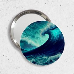 Ai Generated Waves Ocean Sea Tsunami Nautical Fantasy 2 25  Handbag Mirrors by uniart180623
