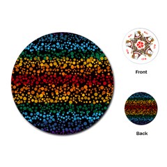 Patterns Rainbow Playing Cards Single Design (round) by uniart180623