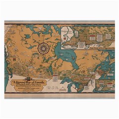 World Map Travel Pattern Architecture Large Glasses Cloth (2 Sides) by uniart180623