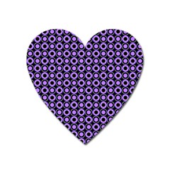 Mazipoodles Purple Donuts Polka Dot  Heart Magnet by Mazipoodles