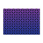 Mazipoodles Purple Pink Gradient Donuts Polka Dot Sticker A4 (10 pack) Front
