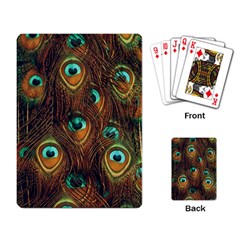 Peacock Feathers Playing Cards Single Design (rectangle) by Ravend