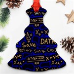 Art Pattern Design Background Graphic Christmas Tree Ornament (Two Sides) Back