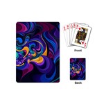 Colorful Waves Abstract Waves Curves Art Abstract Material Material Design Playing Cards Single Design (Mini) Back