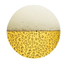 Texture Pattern Macro Glass Of Beer Foam White Yellow Art Mini Round Pill Box (pack Of 3) by uniart180623