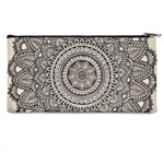 Mandala Circles Drawing Pattern Pencil Case Back