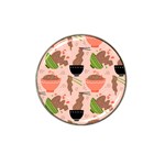 Doodle Yakisoba Seamless Pattern Background Cartoon Japanese Street Food Hat Clip Ball Marker (4 pack) Front