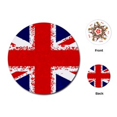 Union Jack London Flag Uk Playing Cards Single Design (round) by Celenk