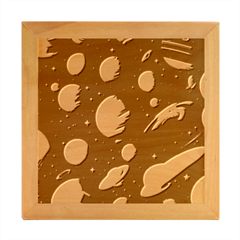 Planet Star Fantasy Wood Photo Frame Cube by Simbadda