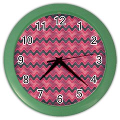 Background Pattern Structure Color Wall Clock by Simbadda