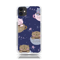 Cute Kittens Sleep Sweetly Mugs Iphone 11 Tpu Uv Print Case by Simbadda