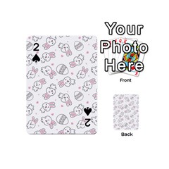 Cute Pattern With Easter Bunny Egg Playing Cards 54 Designs (mini) by Simbadda