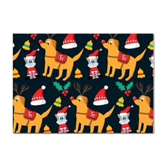 Funny Christmas Pattern Background Sticker A4 (100 Pack) by Simbadda