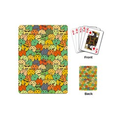 Seamless Pattern With Doodle Bunny Playing Cards Single Design (mini) by Simbadda
