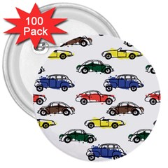 Cars Pattern 3  Buttons (100 Pack)  by Simbadda