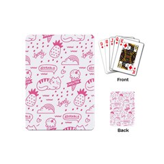 Cute-girly-seamless-pattern Playing Cards Single Design (mini) by Simbadda